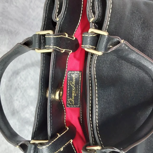 Dooney & Bourke Lucca Pebble Leather Large Barlow Tote in Black - Picture 5 of 10